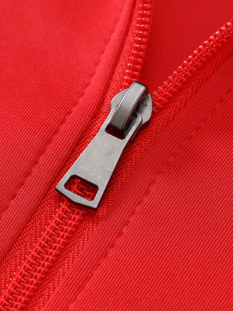 American Casual Stand-up Collar Sweatshirt Jacket for Men, Spring/autumn.