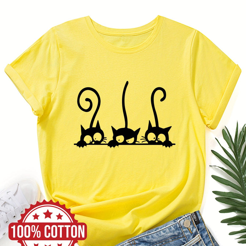 Women’s T-shirt, Casual Top for Summer & Spring.