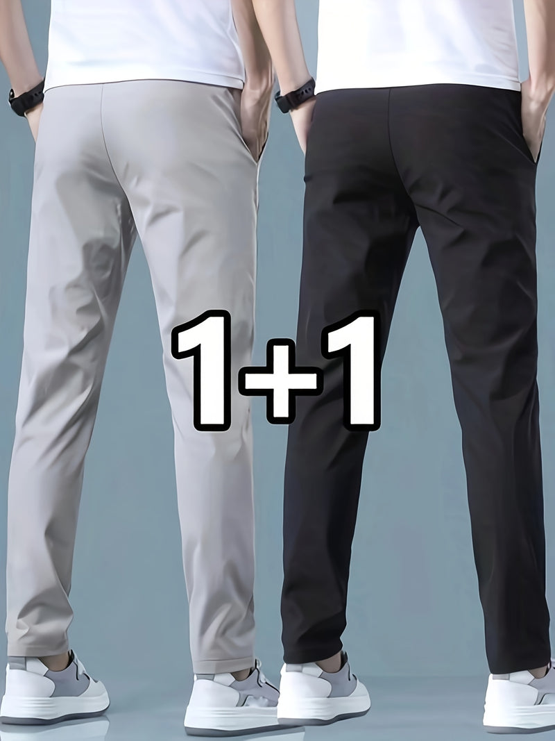 2-pcs Men's Quick-Dry Breathable Jogger Pants.