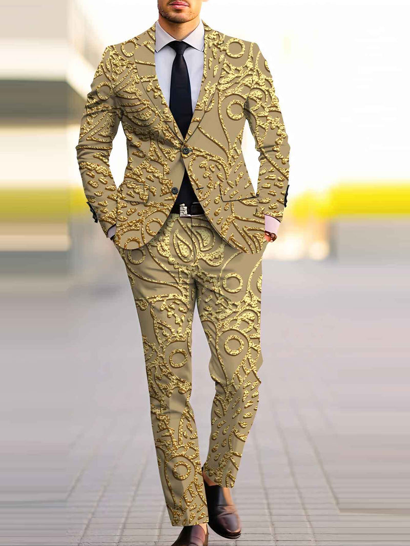 Men'S Standard Size Suit Set Featuring Classic for Banquets.