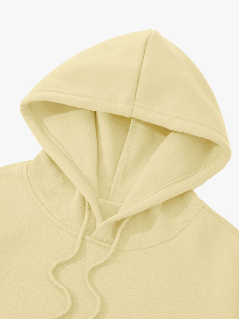 Men's Fashion Slogan Hoodie Four-Piece Set with Drawstring Elastic.