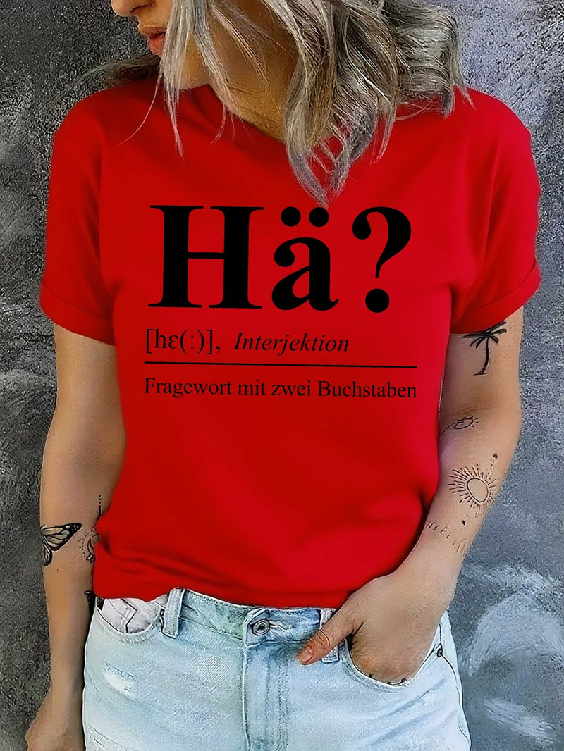 Women's German Graphic T-Shirt.