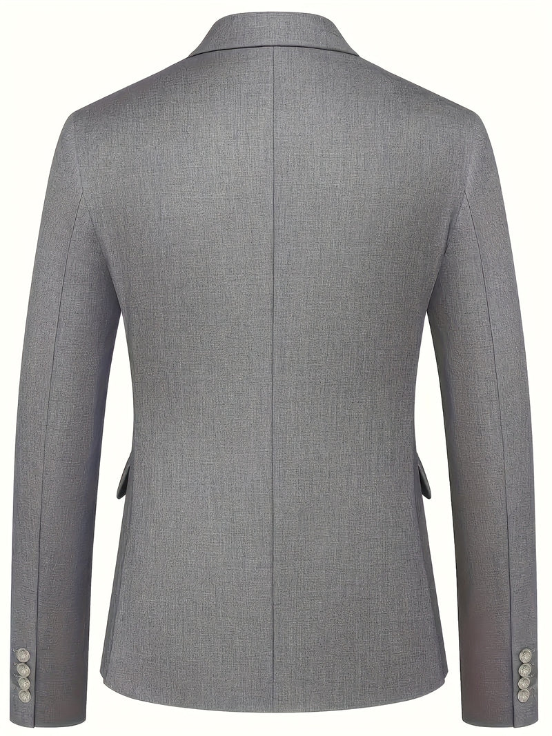 Men's 2pcs Suit Set, Jacket + Trousers - Stylish and High-Quality.