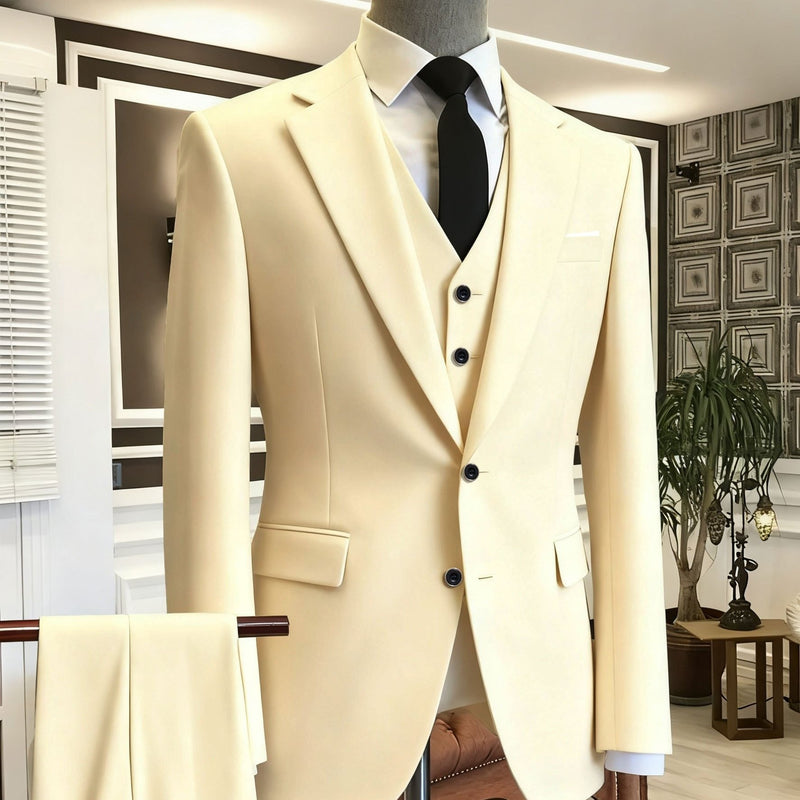 A Men's Three-Piece Suit Consisting of a Blazer.