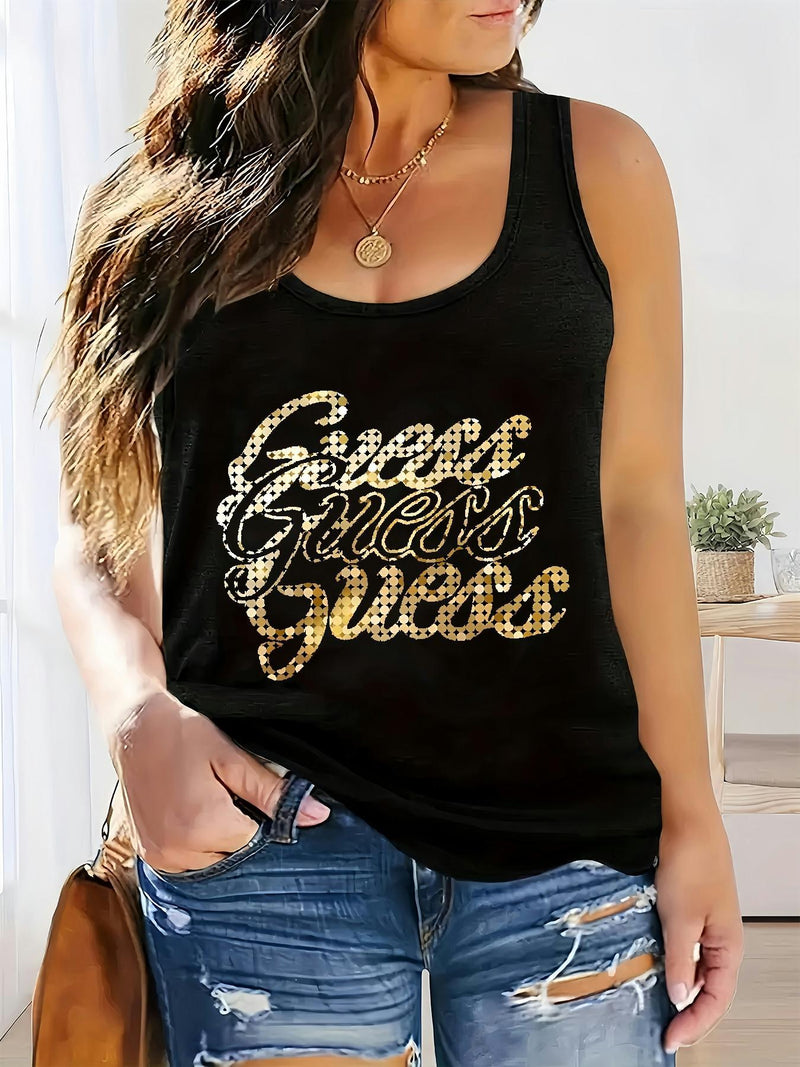 Women's Plus Size Oversized Sleeveless Vest.