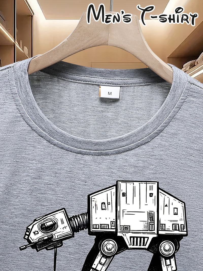 Star Wars AT-AT Walking Machine Fun Printed T-shirt for Men.