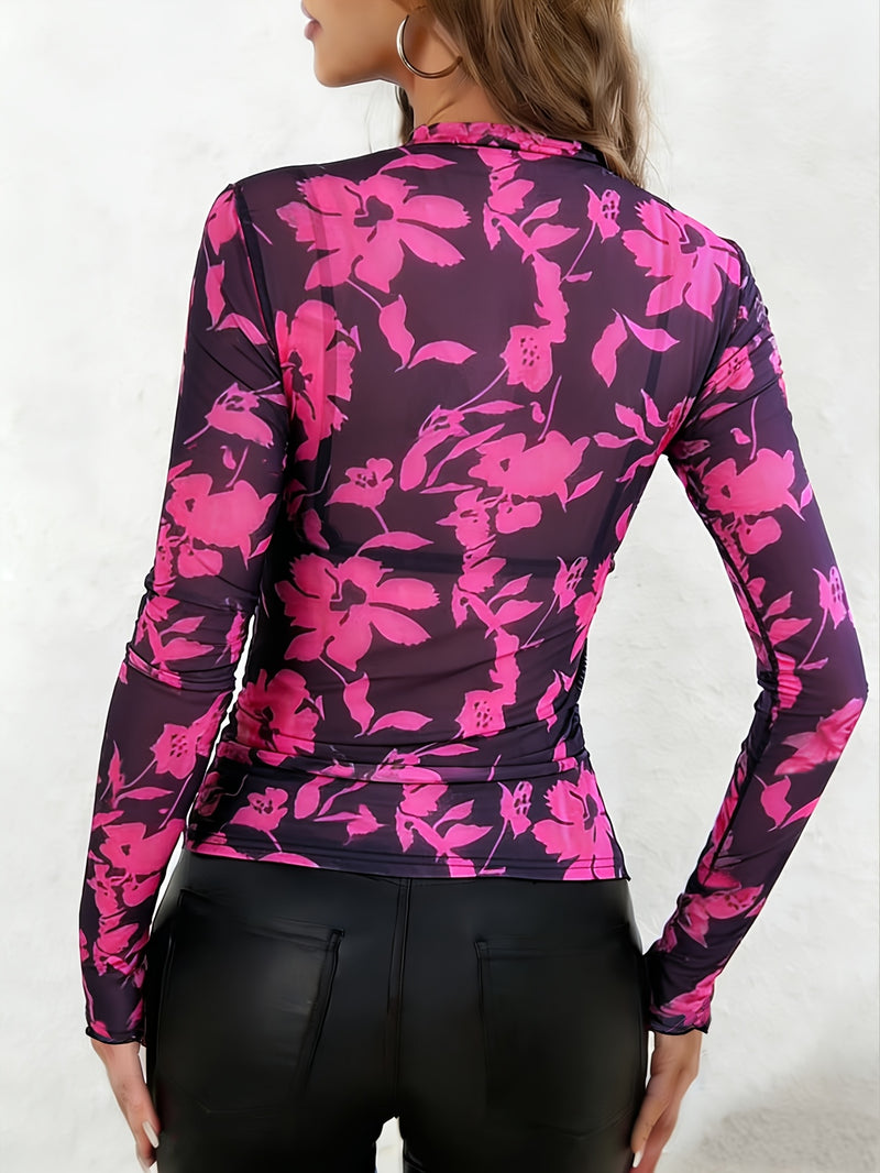 Women’s New Fashion Elegant Minimalist Daily Versatile Floral Print.