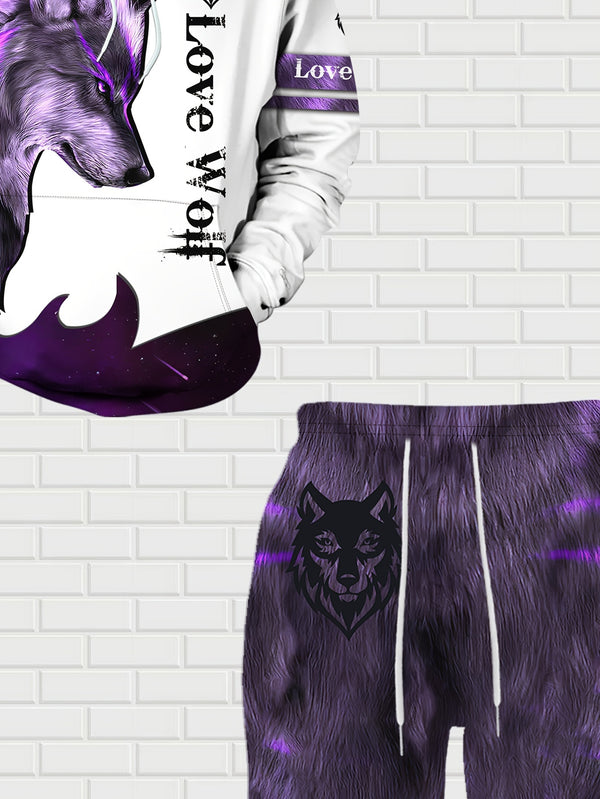 Men's Spring/Autumn Long-Sleeve Casual Sweatshirt Set.