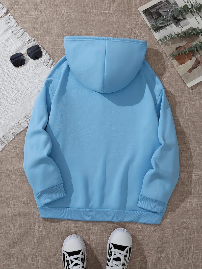 Women'S Casual Fashion Hooded Sweatshirt with Duck.