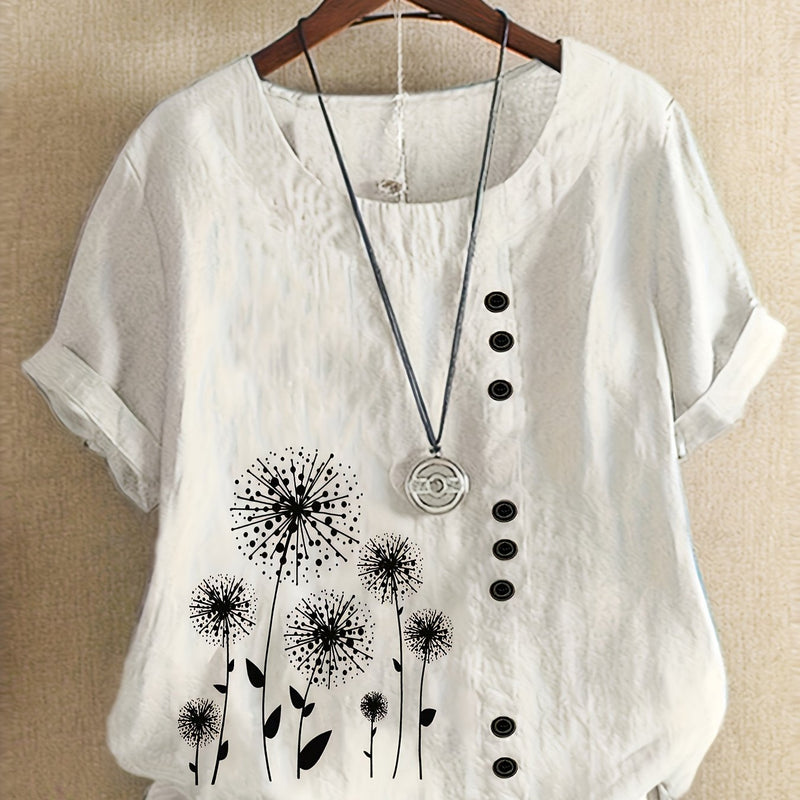 Women’s Casual Short Sleeve T-Shirt.