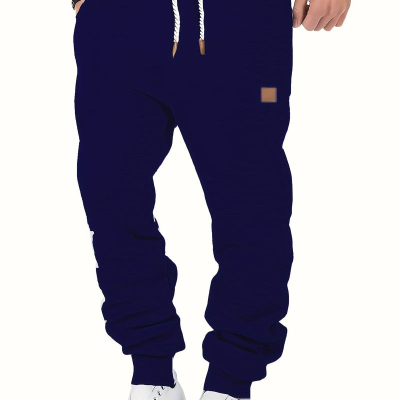 Drawstring Sweatpants Loose Fit Pants Men's Casual Joggers.