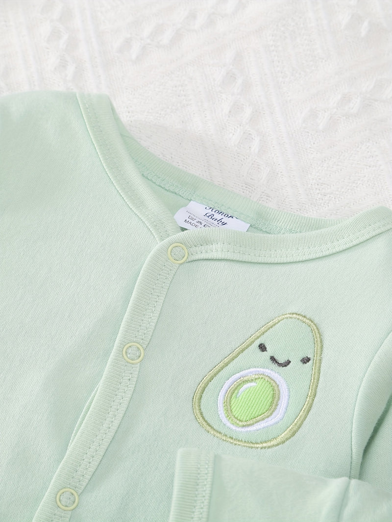 8pcs Set for Boys And Girls Featuring a Comfortable And Soft Cartoon Avocado.