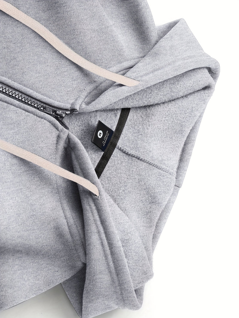 Men’s New Trendy Fashion Zip-Up Hoodie and Loose Cargo Pants.