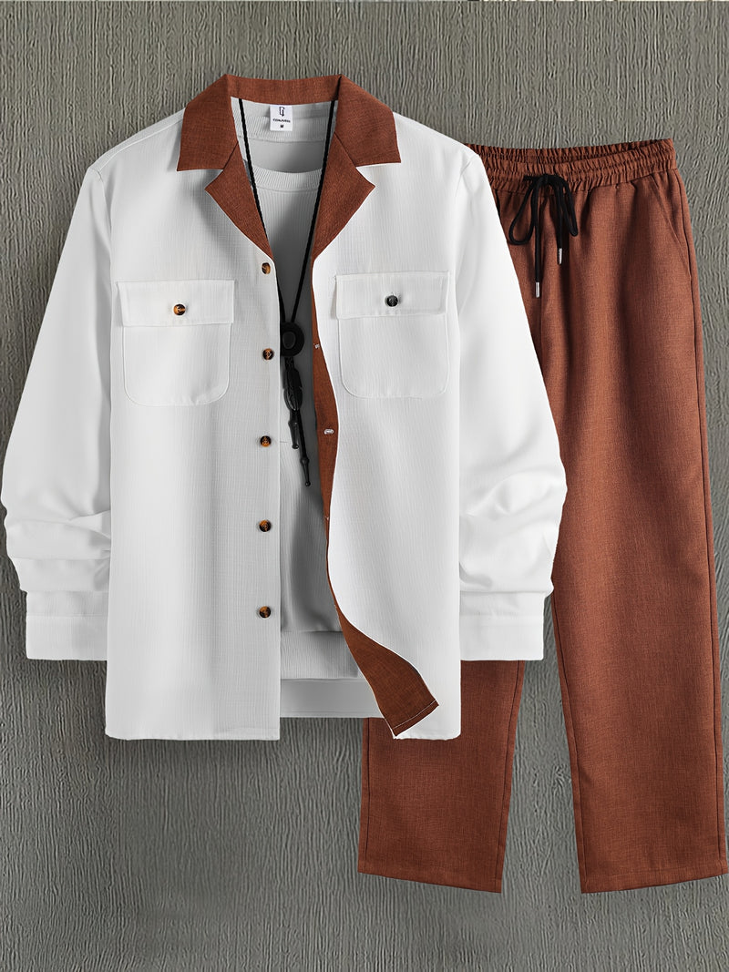 Men's Spring/Autumn Two-Piece Set.