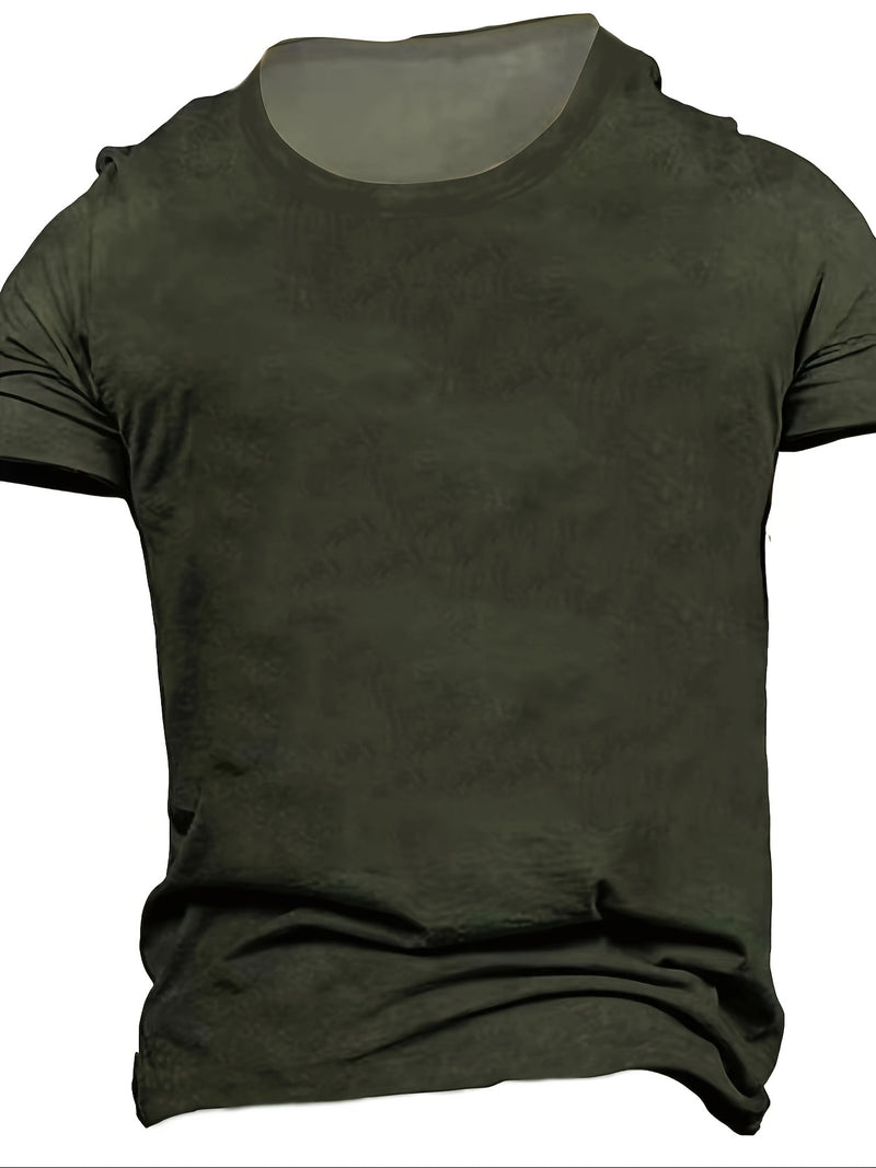 3D Digital Print Men's Casual Short Sleeve T-Shirt.