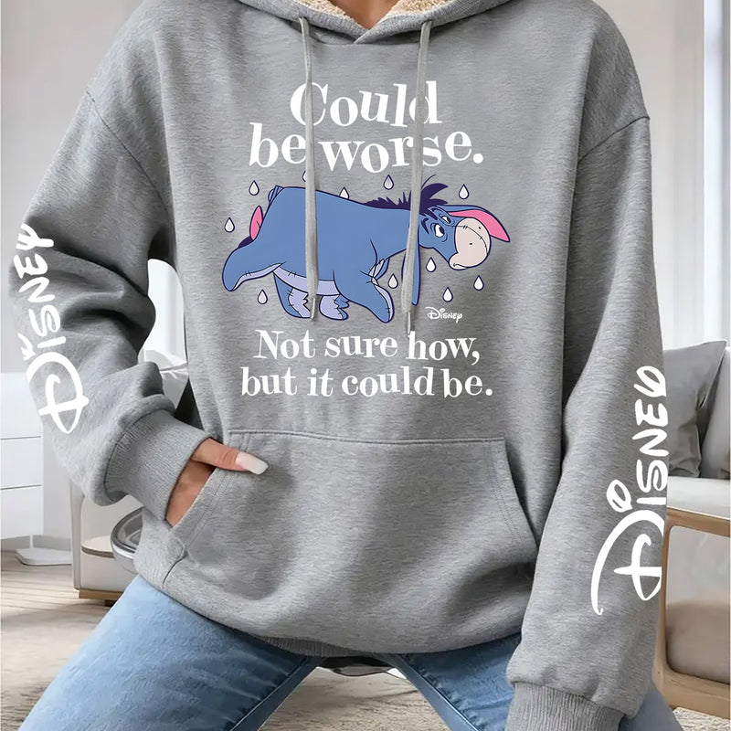 Women's Hooded Pocket Sweatshirt.