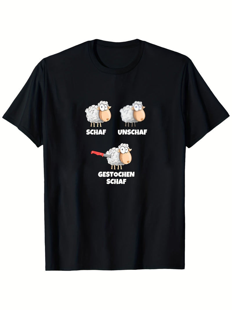 Men's Funny German Sheep Pun T-Shirt.