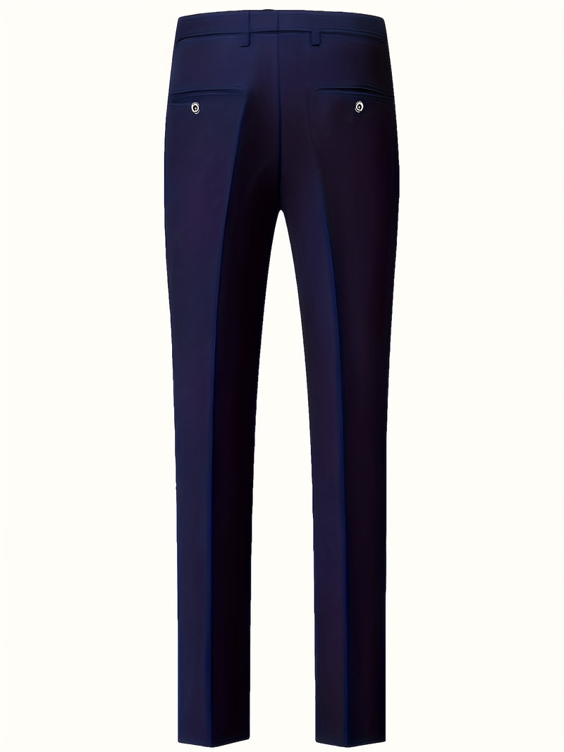 Men's Three-Piece Suit Set, Business Formal Wear.