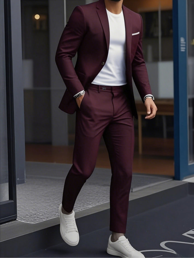 Two-Piece Men's Suit Set.