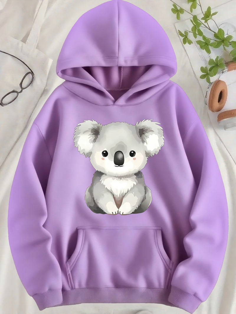 Women's Hooded Pullover with Pocket.