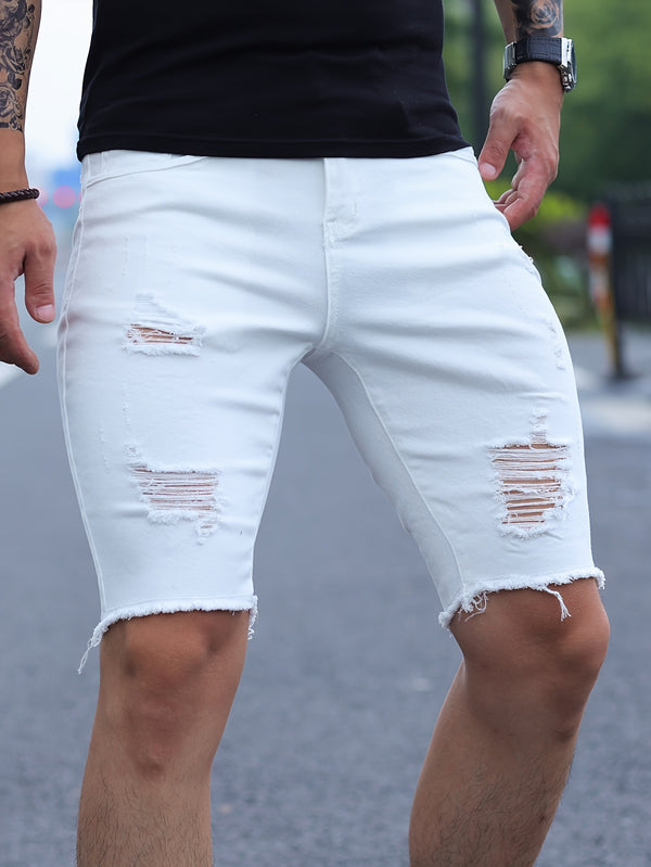 Men's Denim Shorts.