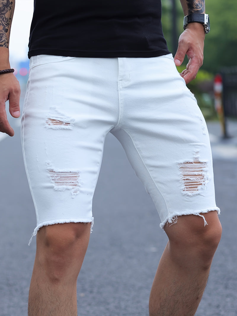 Men's Denim Shorts.