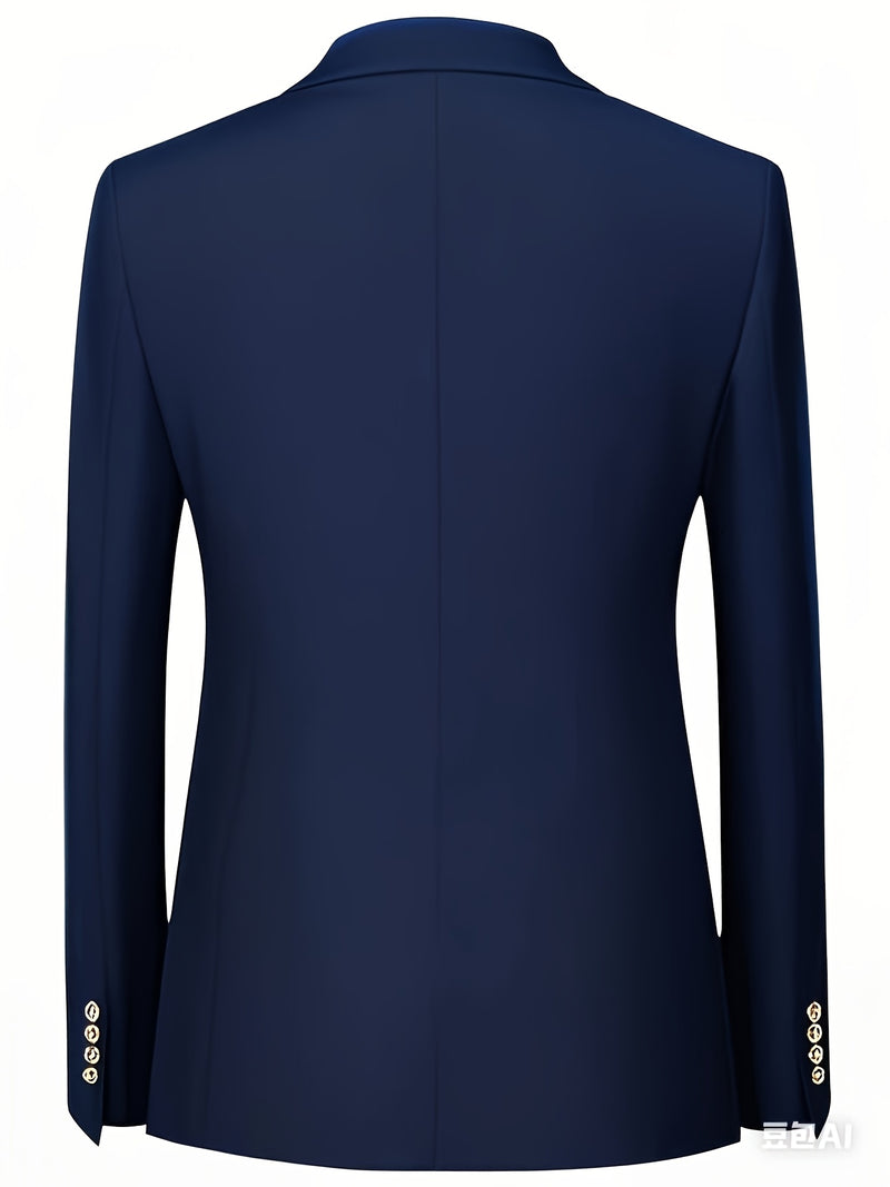 Men'S Premium Two-Piece Suit - Tailored Business Casual Blazer And Trousers.