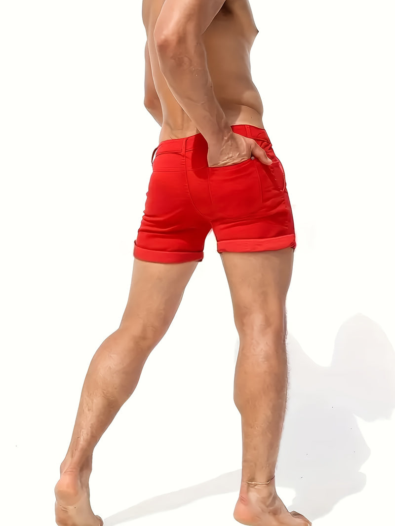 Gengyuan'S of Men'S Casual Stretch Denim Shorts - Classic Regular Fit.