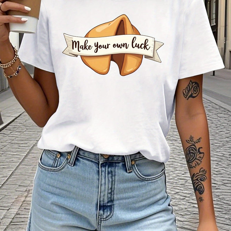 Women's Navy Blue T-Shirt.