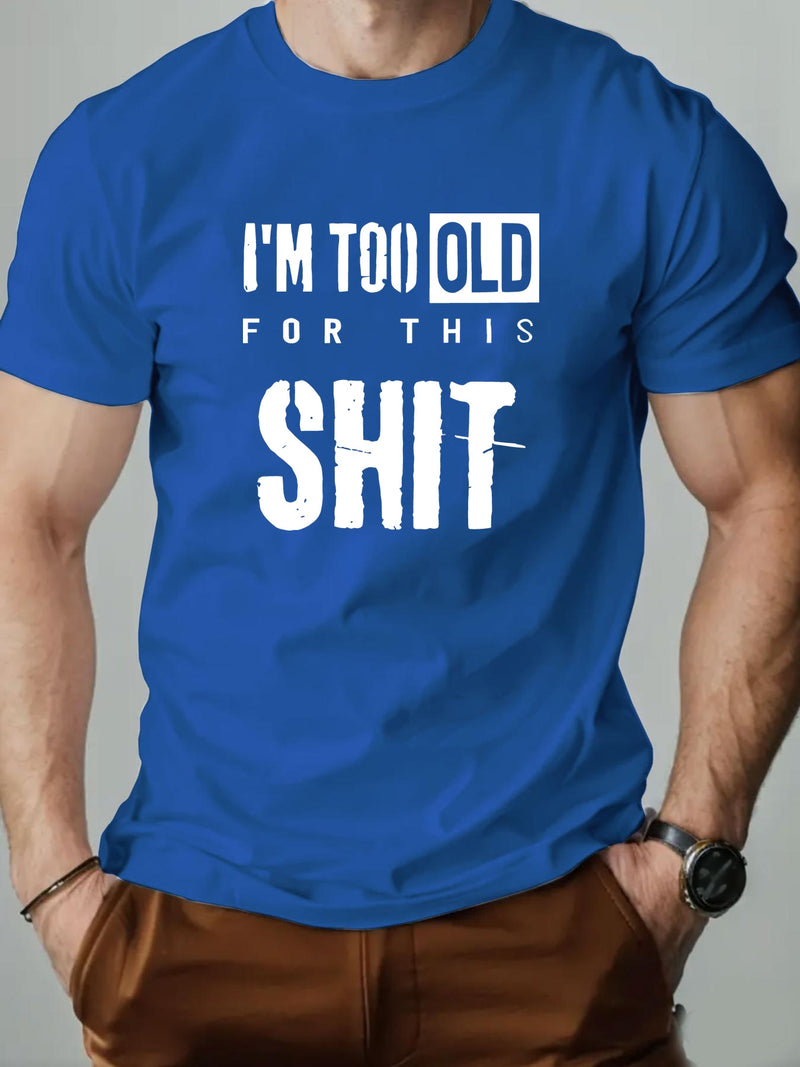 Men's Graphic Summer Casual Crew Neck Short Sleeve T-Shirt.