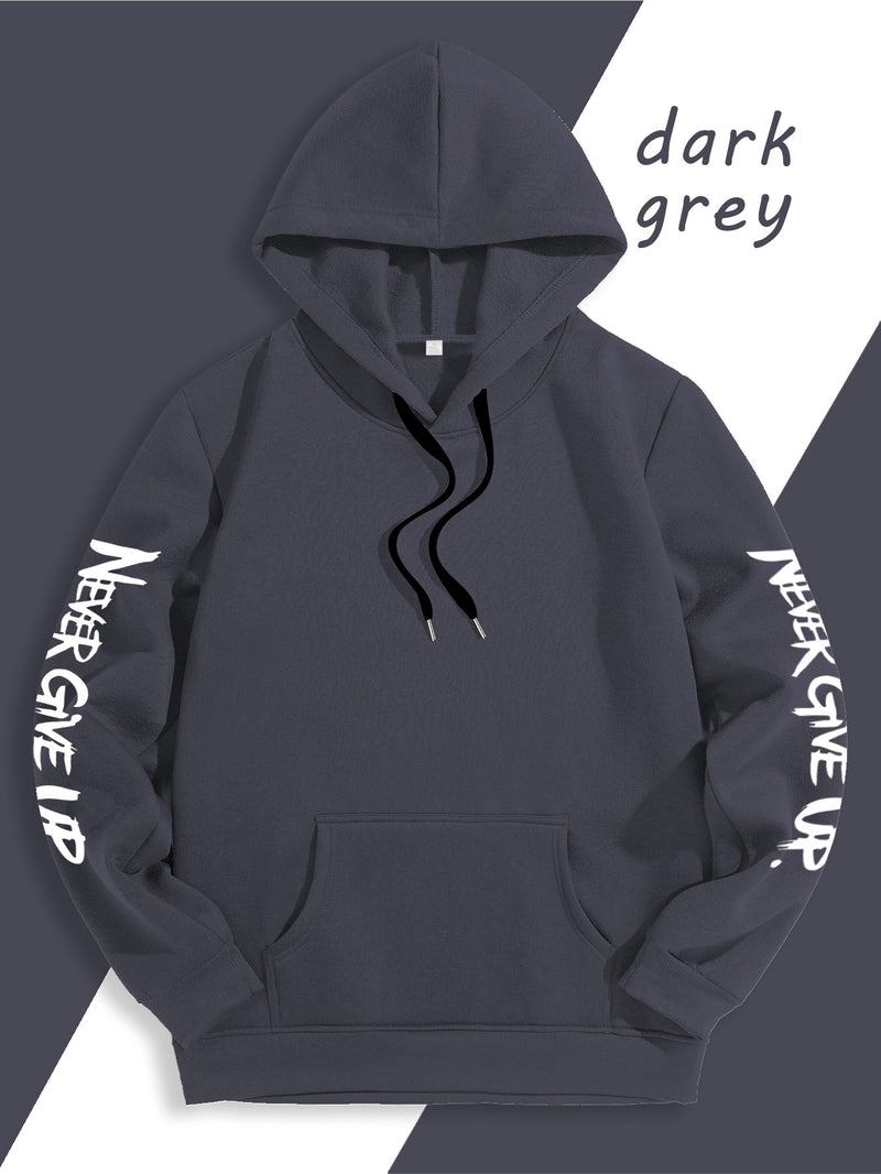 Men's Casual Personality Hooded Sweatshirt.