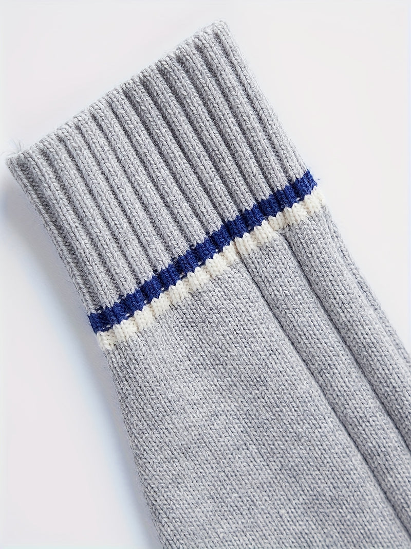 Boys' Red & Striped V-Neck Sweater.