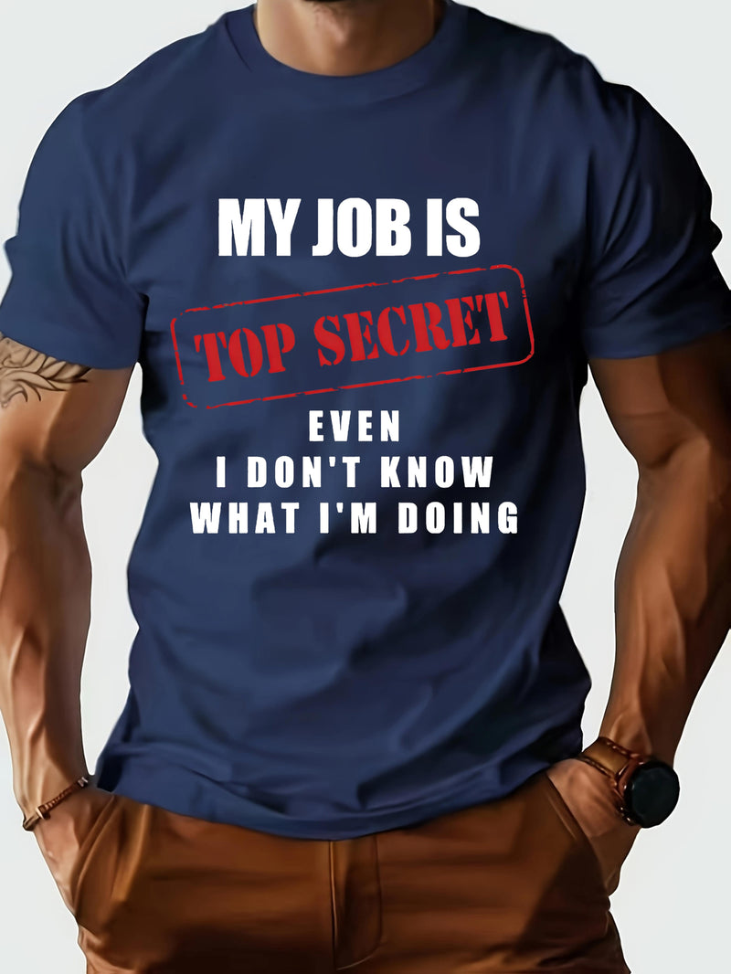 Men’s T-Shirt Graphic Casual Short Sleeve Shirt.