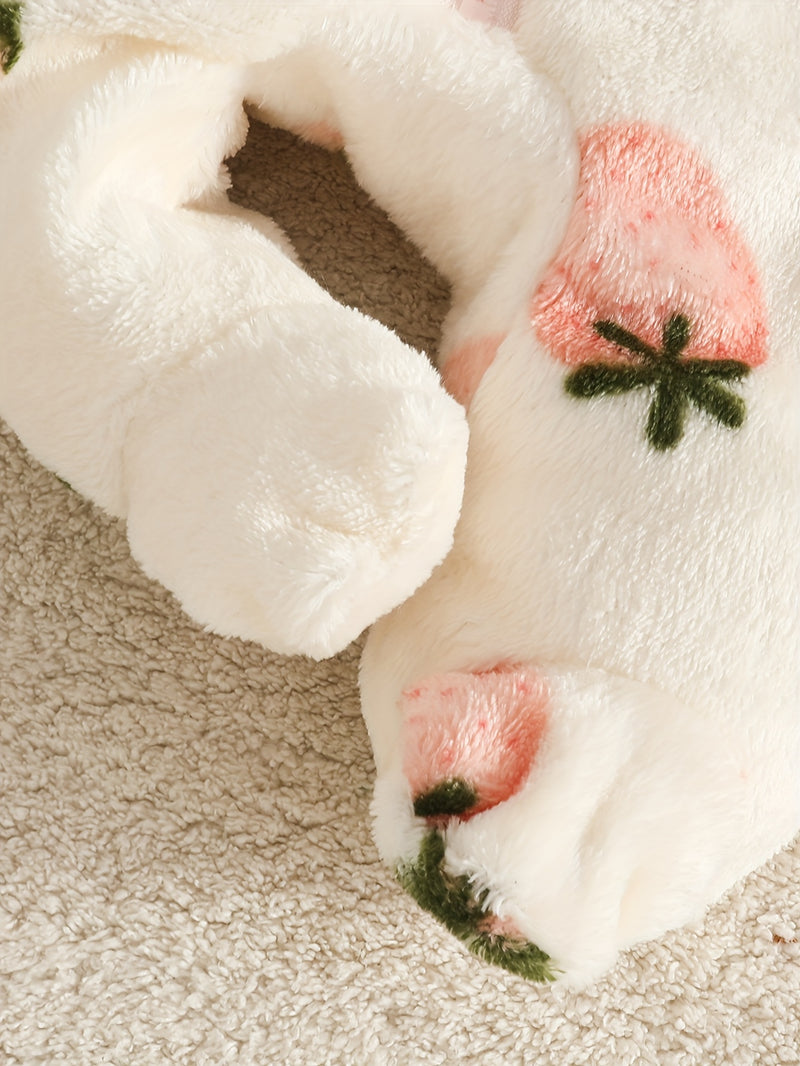 Infant Autumn And Winter Onesie for Boys And Girls, Hooded Outdoor Outfit.