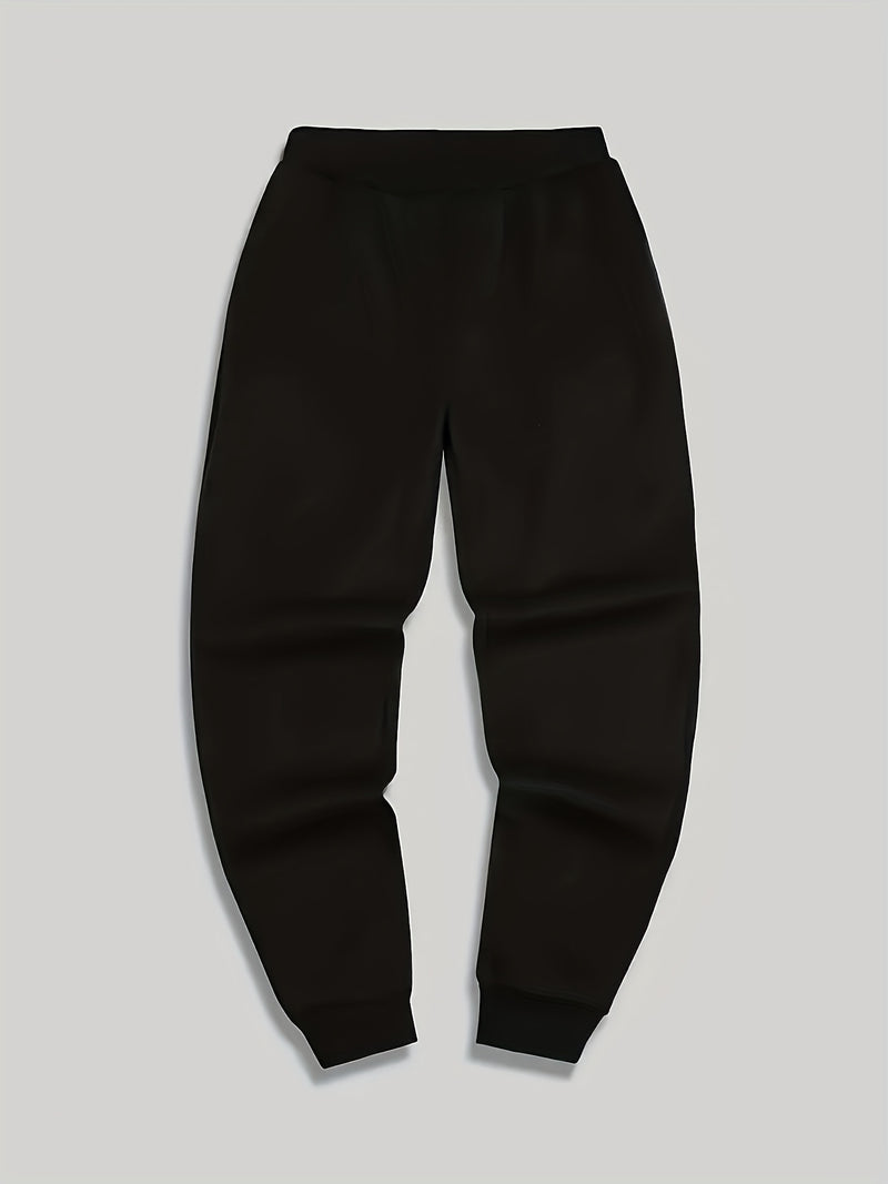 A Pair of Men's Casual Mid-Waist Sports Pants.