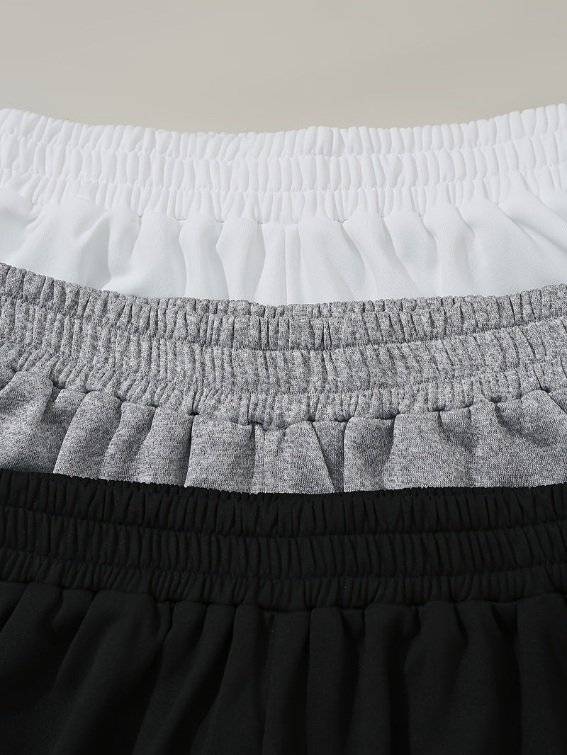 A Set of 3 Different Styles of Tank Tops and Pants for Women.