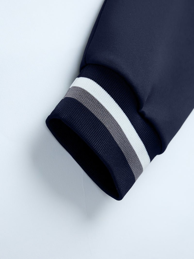 Men's 2-Piece Slim-Fit Full-Zip Jacket & Lapel Collar Coat.