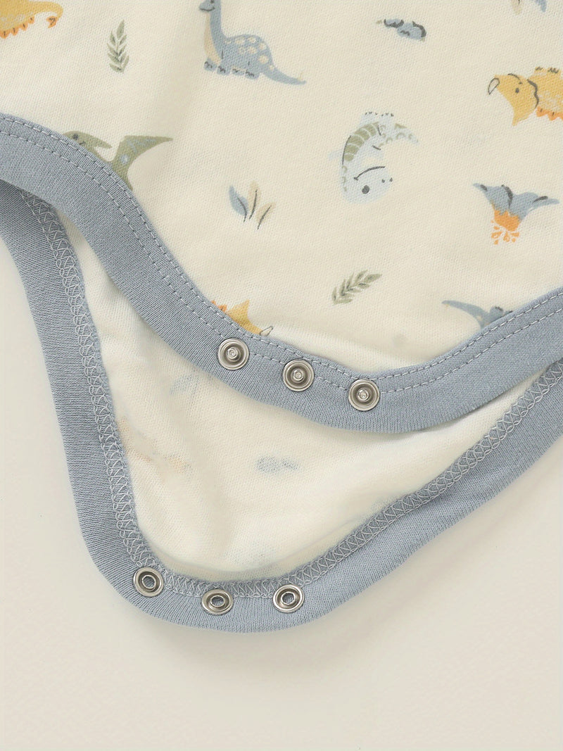 6pcs Set Newborn Infant Triangle Long-Sleeved Romper.