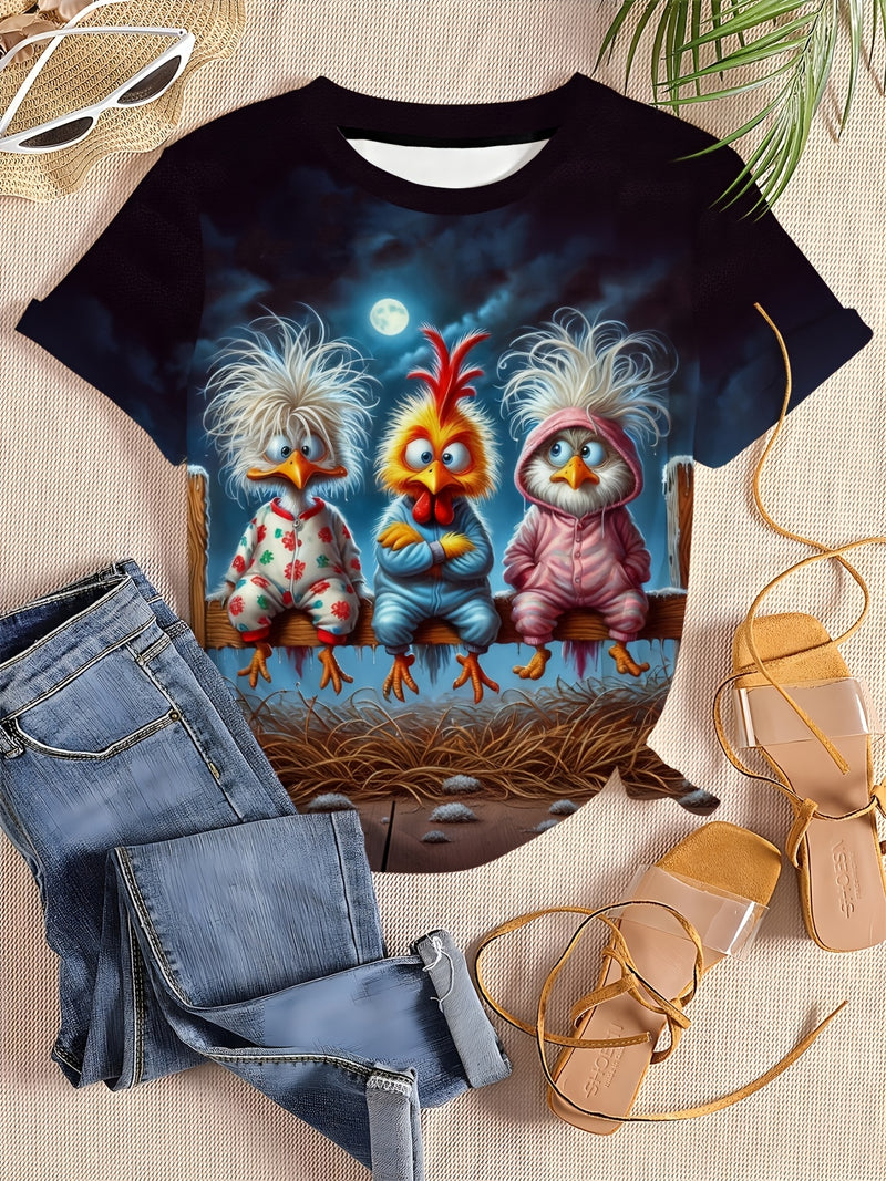 Women's Digital Printed Short Sleeve.