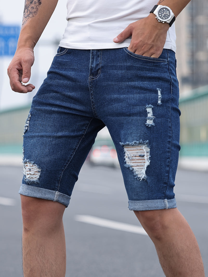 Men'S Denim Shorts.