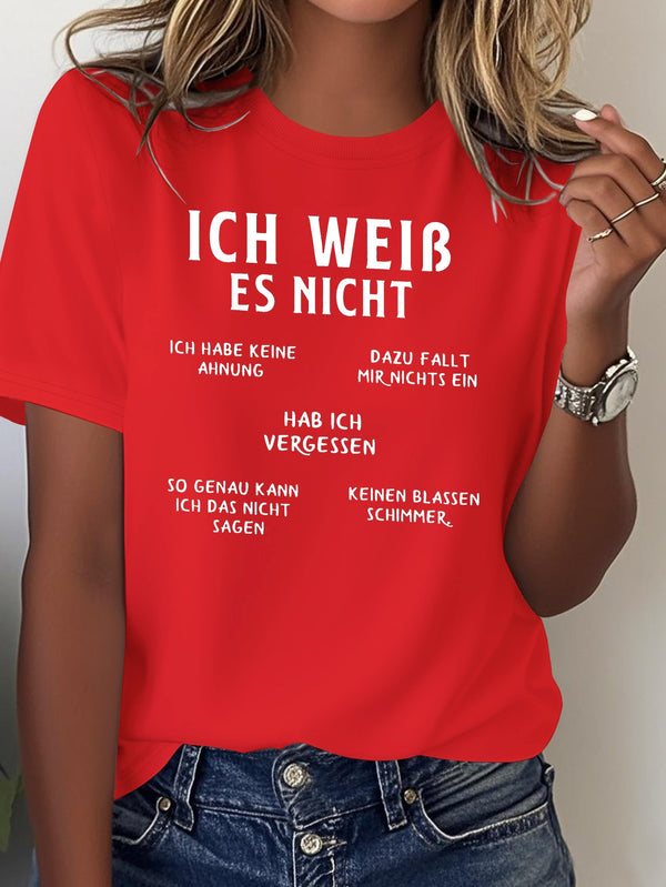Women's Funny German Humor T-Shirt.
