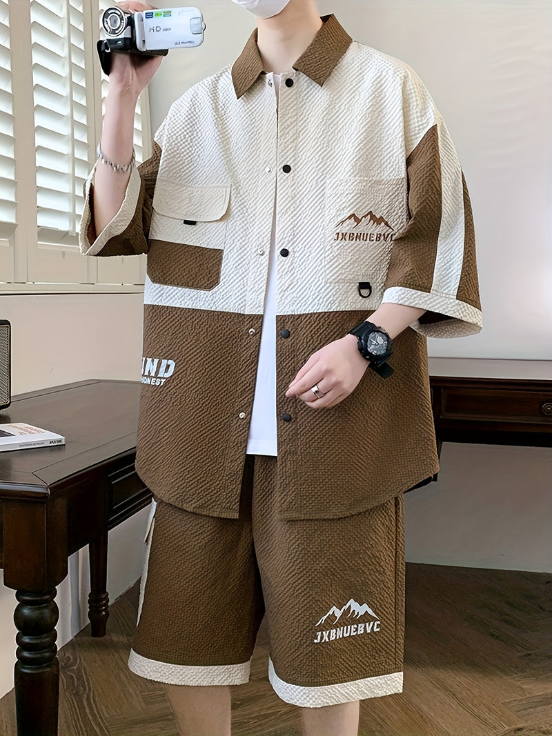 Men's Casual Two-Piece Set for Summer.