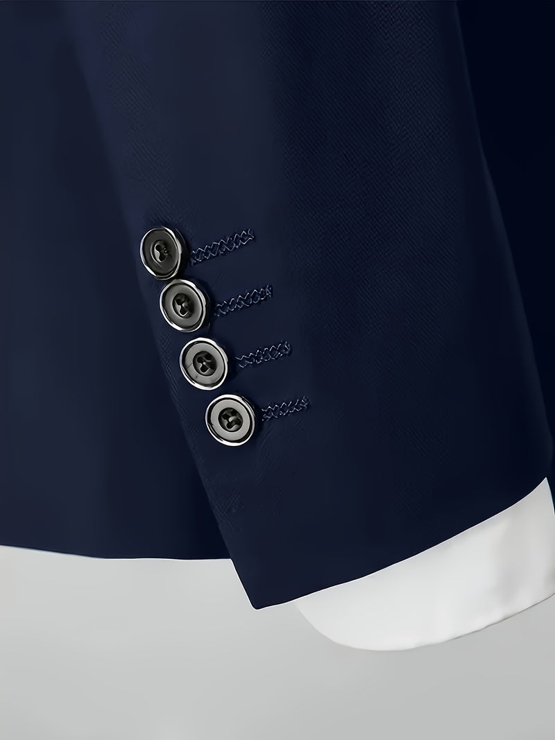 Men'S 2pcs Suit, Including a Blazer And Trousers, Stylish And High-Quality.