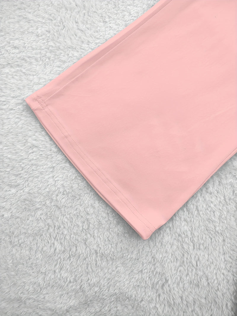 European and American Women's Fashion Flared Straight-Leg Pants.