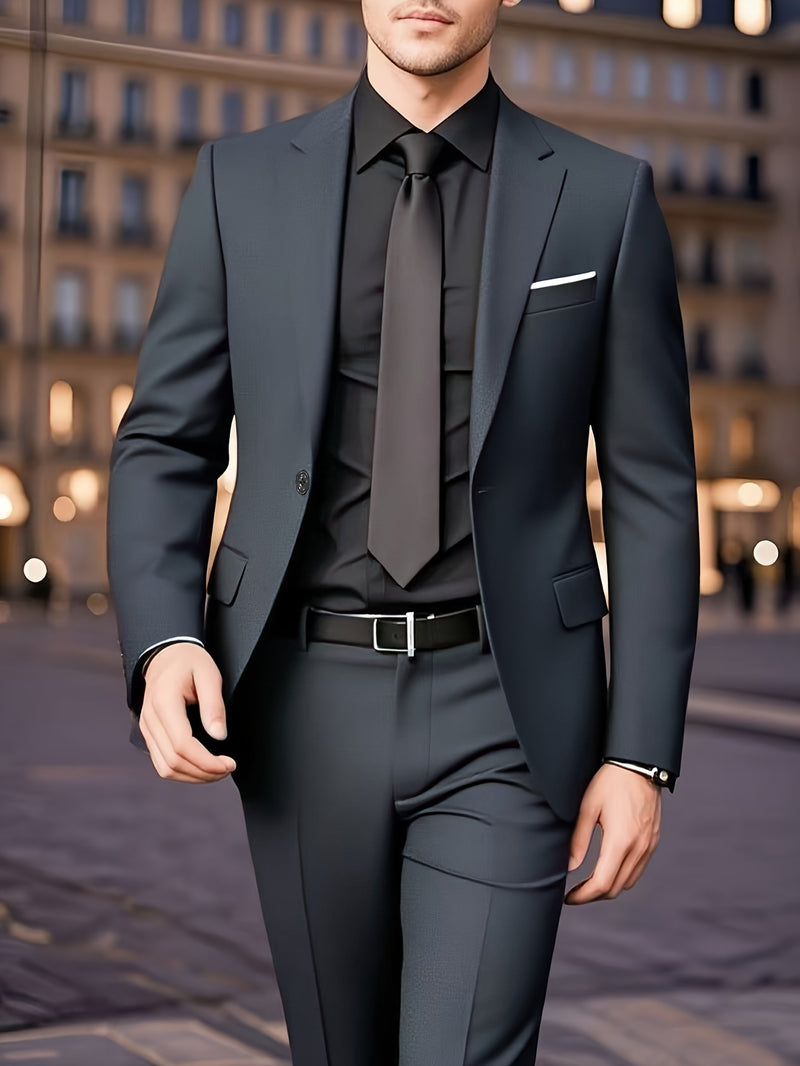 British Vintage Men's Two-Piece Suit Set.