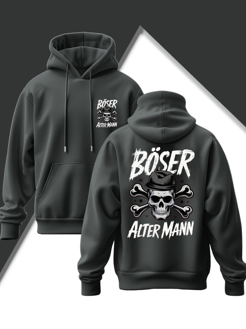 Men's Edgy Gothic Hooded Sweatshirt.