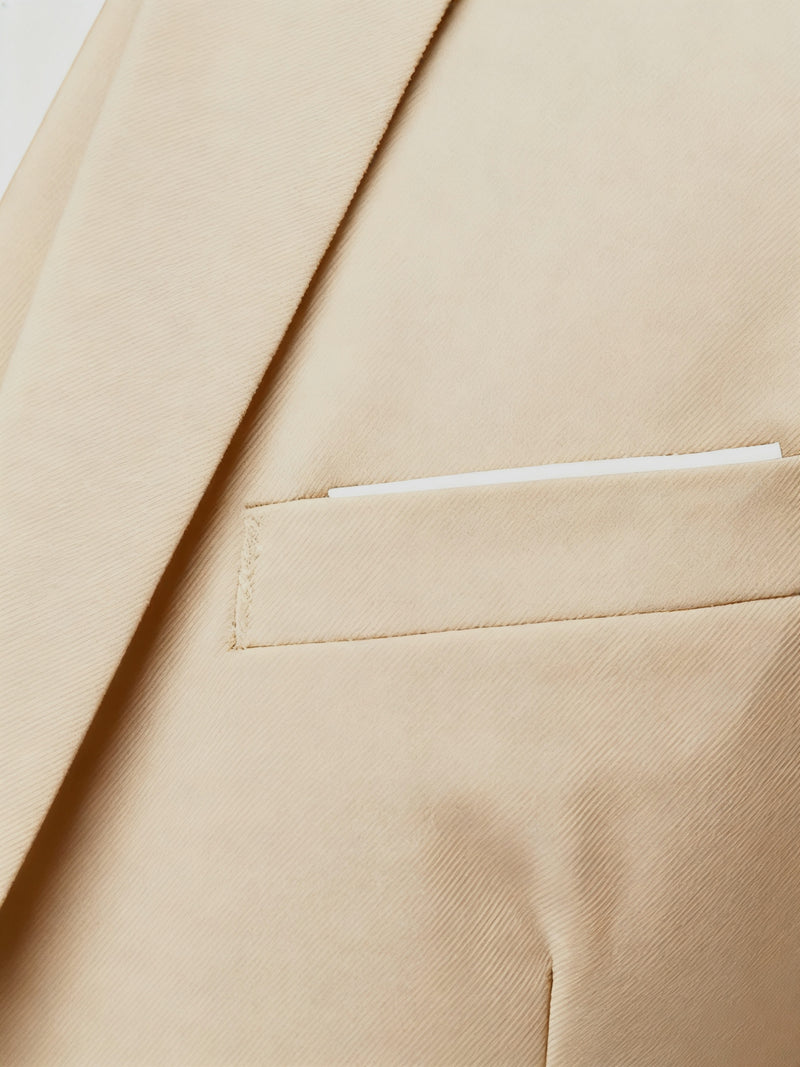 A Men's Three-Piece Suit Consisting of a Blazer.