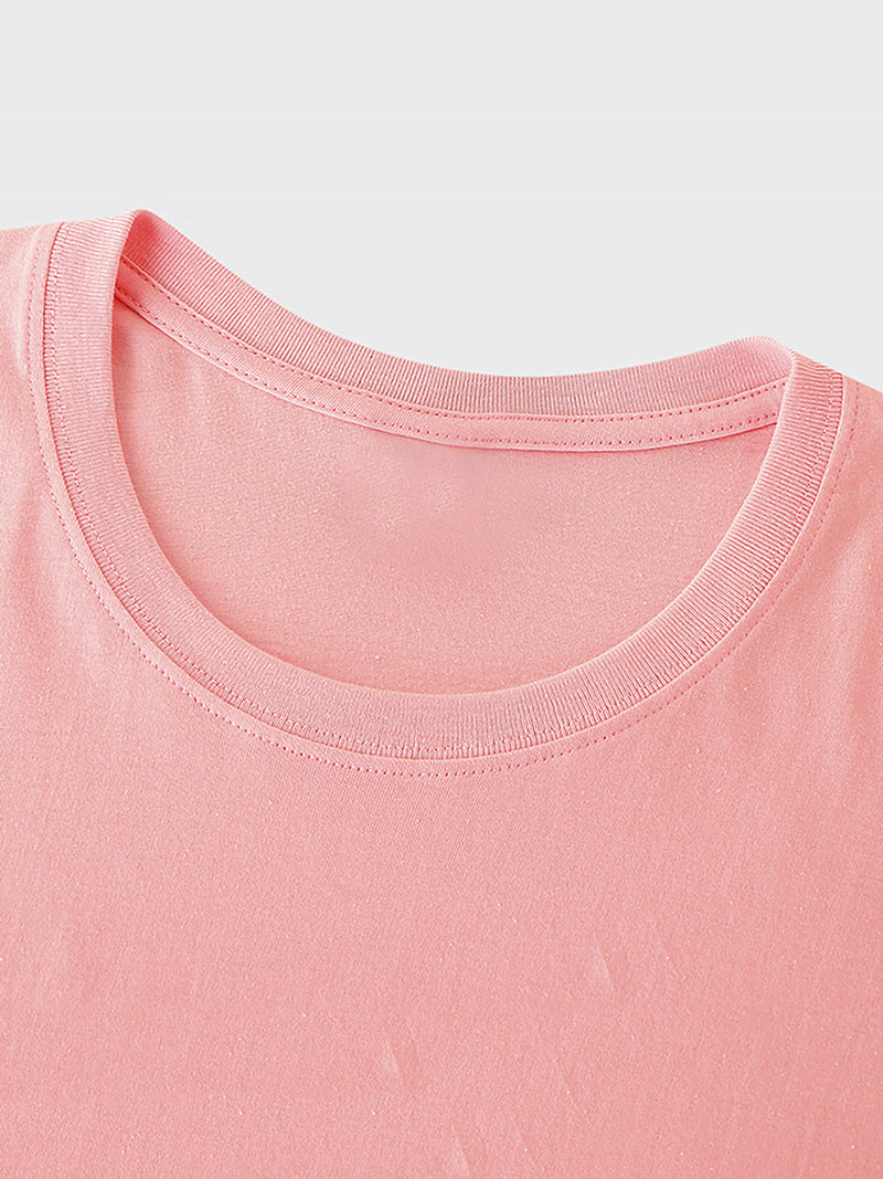 Women’s Round Neck Short Sleeve T-Shirt.