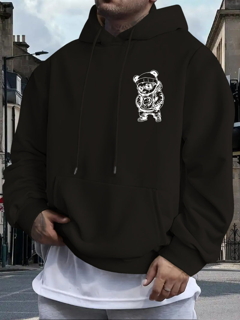 Men's Casual Hooded Sweatshirt.