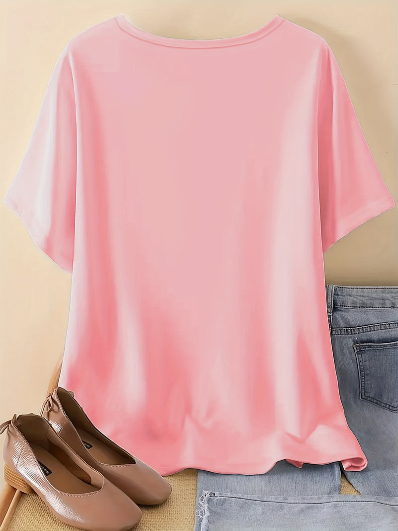Women’s Plus-Size Stylish Casual T-Shirt.